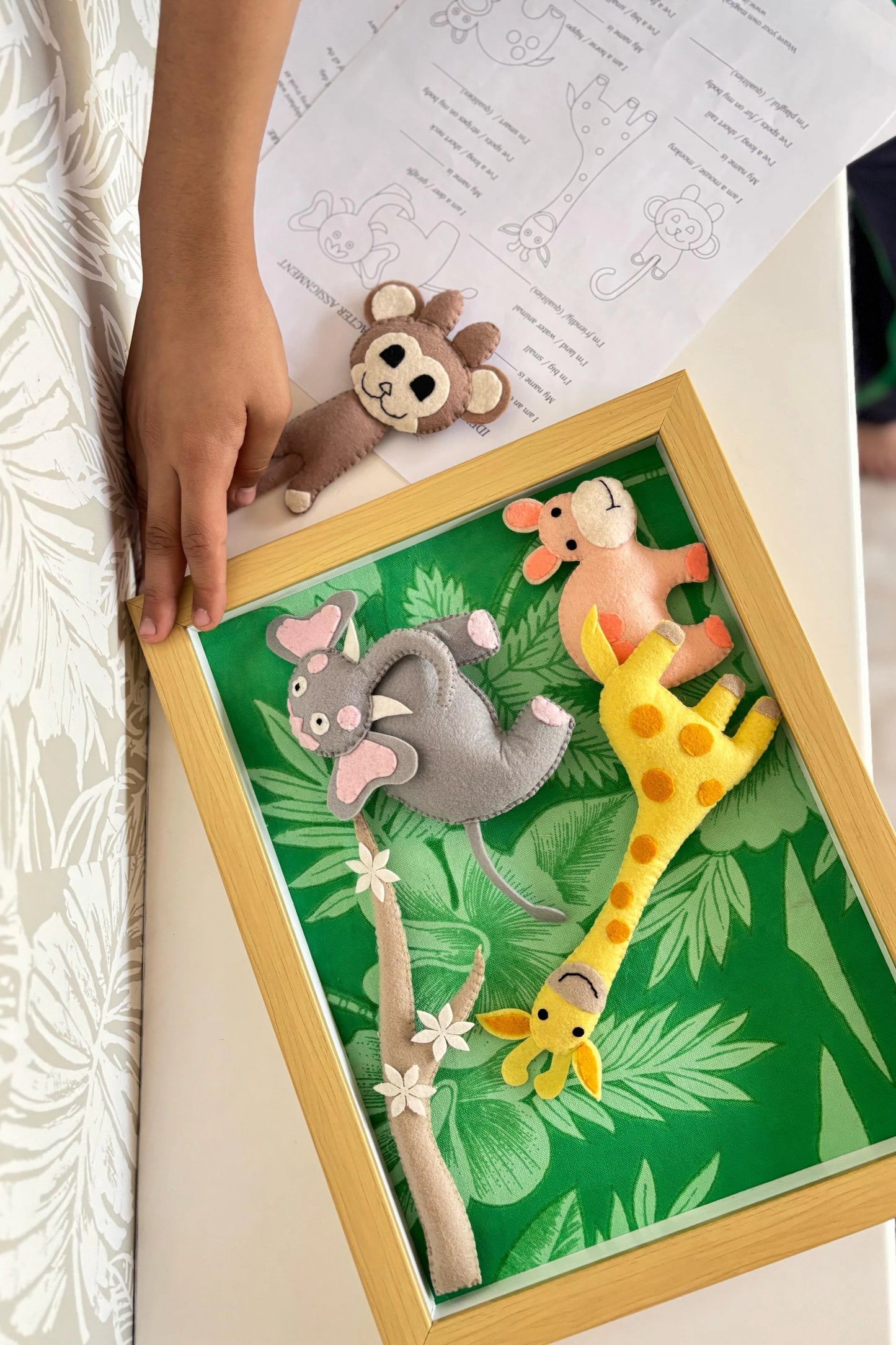 My felt Jungle Story Board (Magnetic)