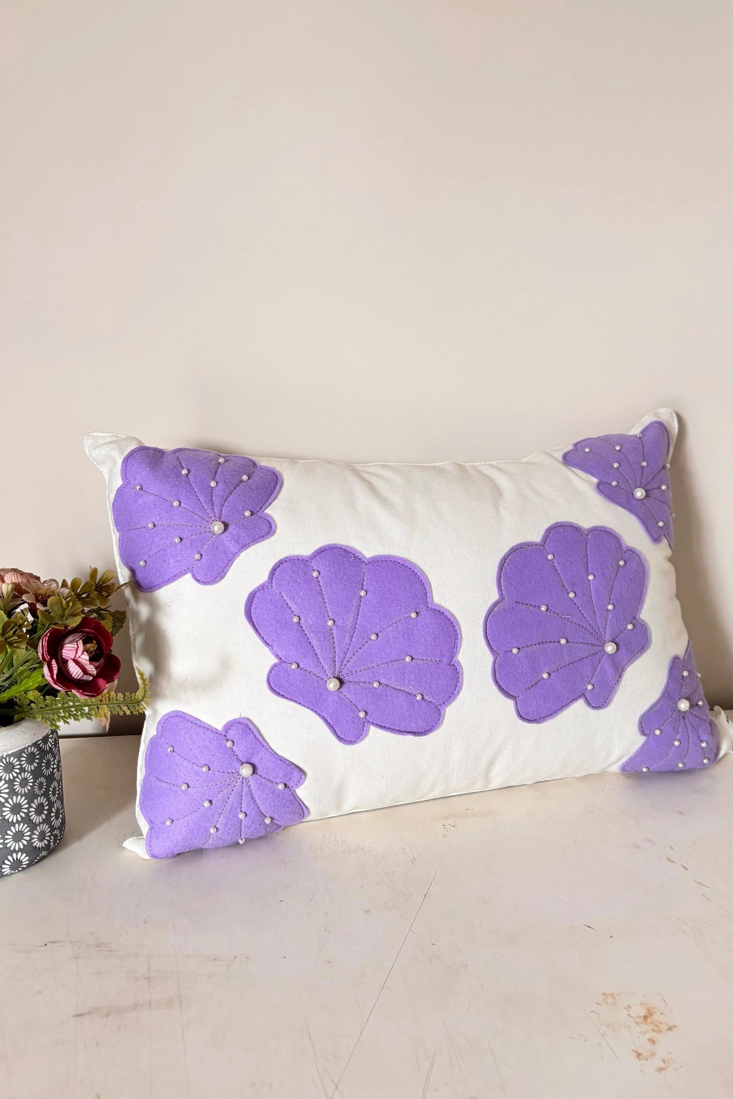 Purple Shell Cushion