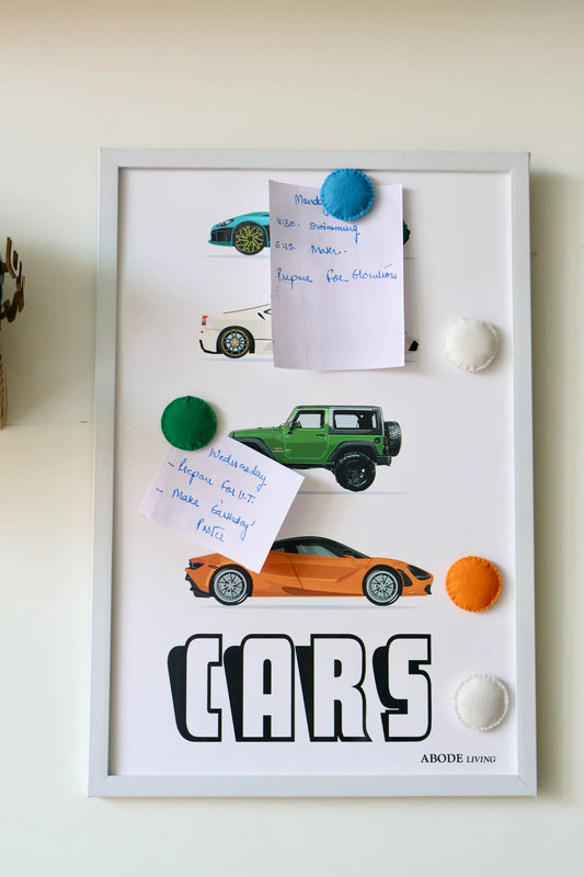 Cars Magnetic Pin-Up Board