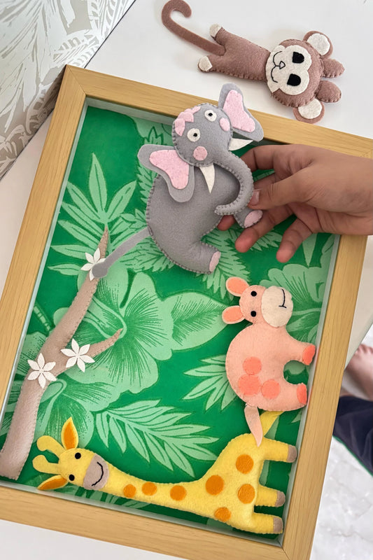 My felt Jungle Story Board (Magnetic)