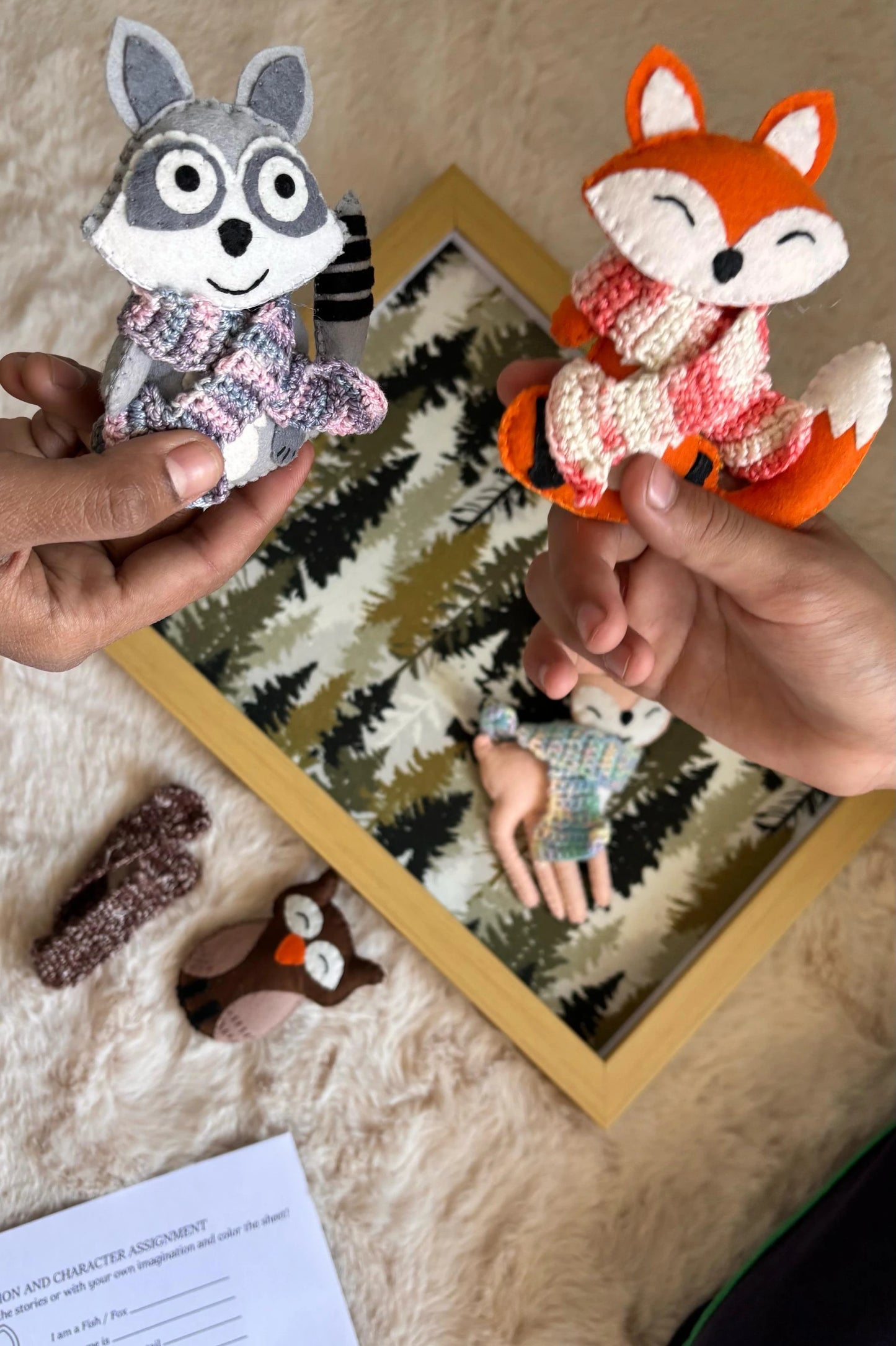 My Felt Woodland Story Board (magnetic)