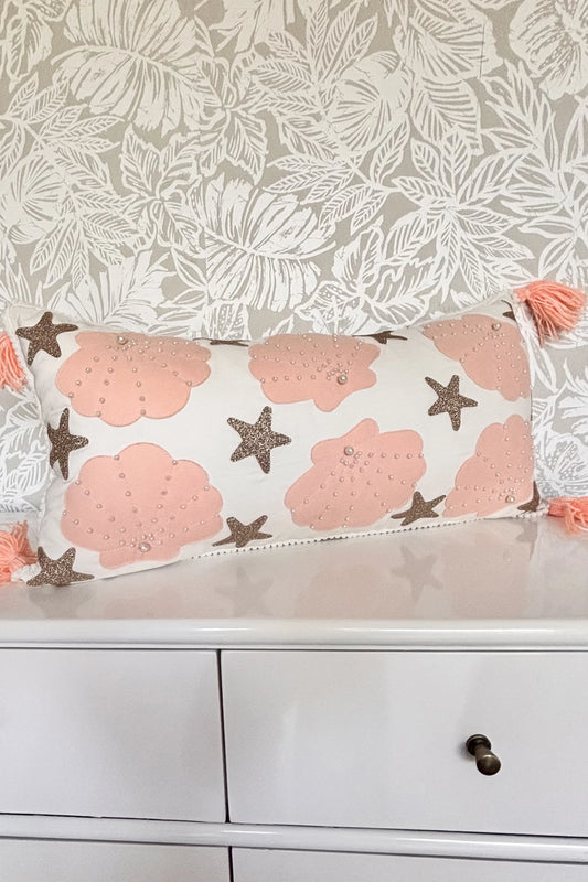 Peach Shell Cushion