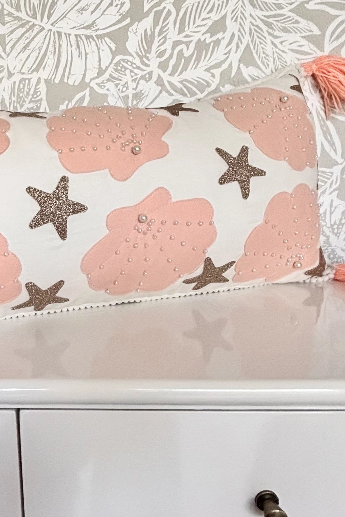 Peach Shell Cushion