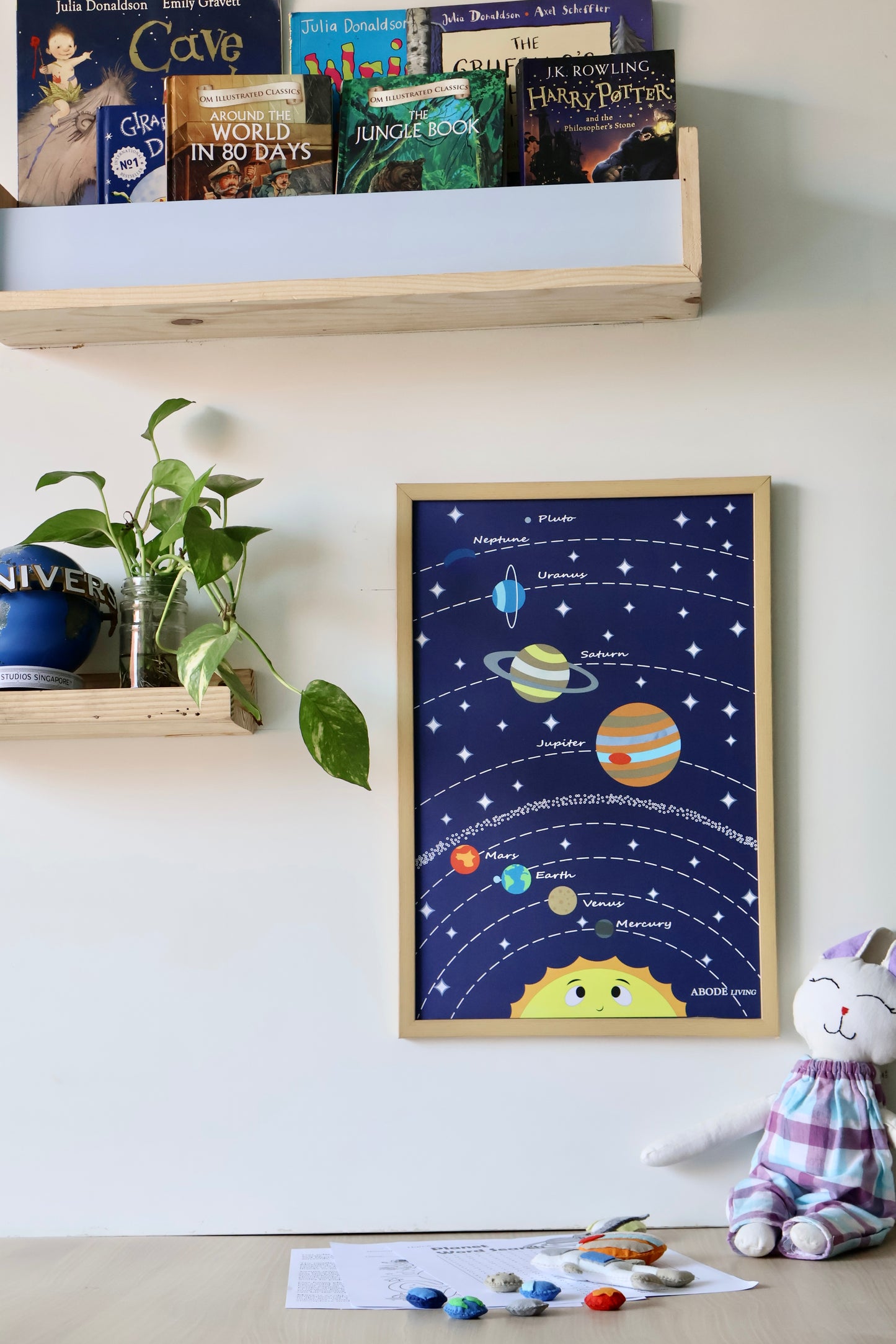 Solar System Magnetic Pin-Up Board