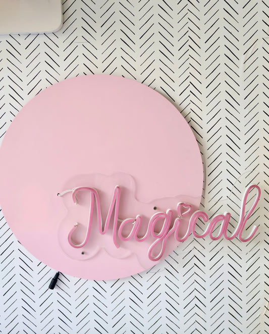 Neon Sign Magnetic Board